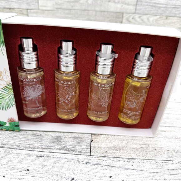 Brand New Cinq Mōndes Spa Paris Fresh Aromatic Sprays Collection (4*0.85 FL OZ) - Picture 2 of 5